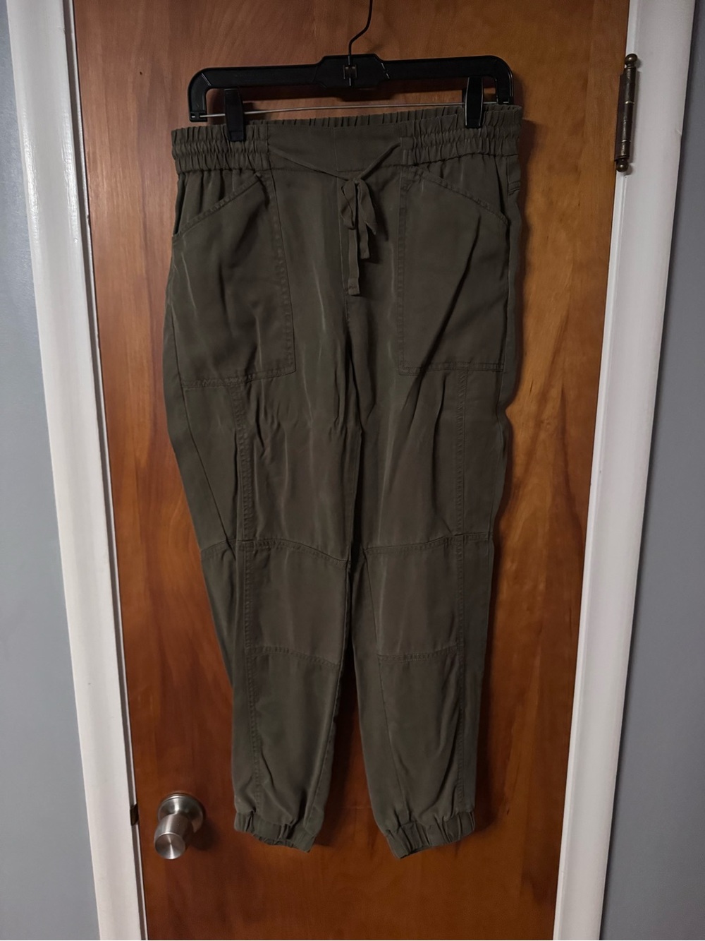 Banana Republic Olive Green Drawstring Utility Jogger Pants